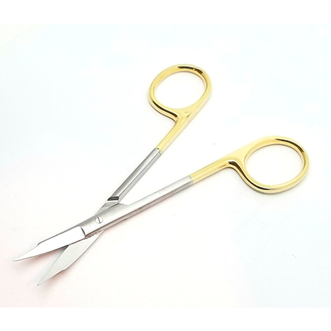 USA Delta Tungsten Goldman-Fox Scissors 5 1/8" Curved