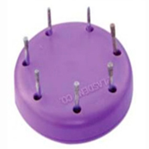 Plasdent Magnetic Bur Blocks 7-bur capacity; 1-5/8" diameter Ea.