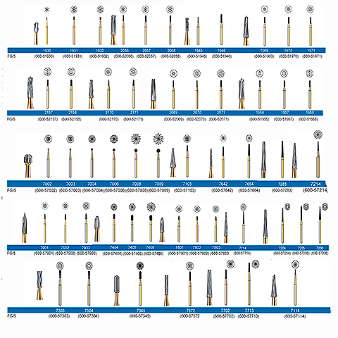 Supreme  12 Blade Trimming & Finishing Burs FG 5/Pkg.
