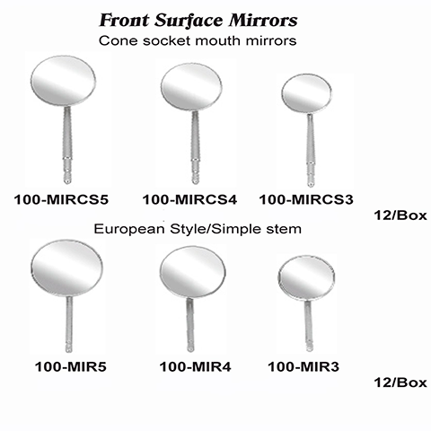 USA Delta Front Surface Mirrors 12/Box