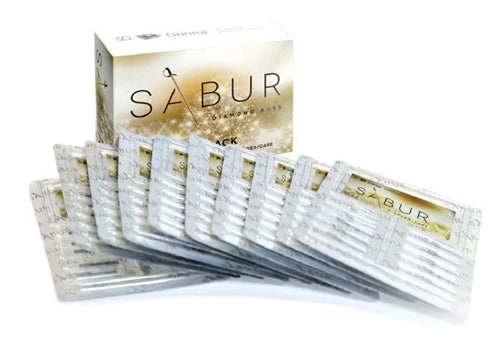 3D Dental SABUR Operatory Diamond Burs (ROUND END TAPER)