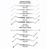 USA Delta Surgical Curettes Lucas and Miller Shape Spoon